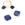 Perlengroßhändler in der Schweiz Sodalith facettierte flache quadratische Perle 8x8mm - Loch: 1mm (2)