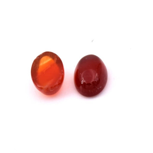 Achat Cabochon ovale en agate rouge 6x4mm (2)