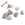 Vente au détail Perle pépite en Diamant brut gris 3-4x2-3mm - trou:0.4mm (5)