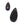 Perlengroßhändler in der Schweiz Obsidian schwarzer facettierter Tropfenanhänger 25 mm – Loch: 1 mm (1)