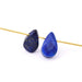 Pendentif perle goutte à facettes Lapis lazuli 10x6-8mm (2)