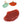 Vente au détail Pendentif feuille sculptée ginko agate rouge 21x15mm - Trou: 1mm (1)