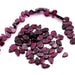 Perles goutte grenat - taille de 5 à 10mm (50 perles environ)