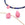 Vente au détail Pendentif perle goutte à facettes plate jade teinté rose 9-10mm - Trou: 0.8mm (2)