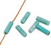 Perles tube cylindre en amazonite naturel 13x4mm - Trou : 0.8mm (4)