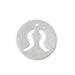 Pendentif charm rond nacre blanche signe astrologique Taureau 12mm (1)