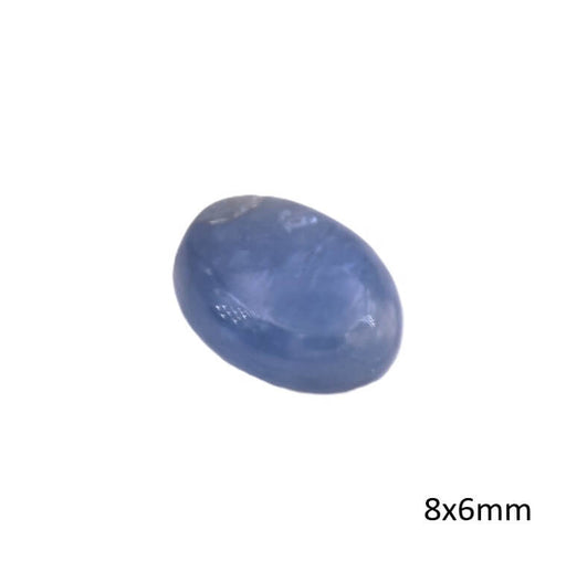 Cabochon ovale en Cyanite 8x6mm (1)