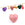 Grossiste en Pendentif coeur à facettes en rhodonite 13mm - Trou: 1mm (1)