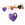 Vente au détail Pendentif coeur à facettes en améthyste 13mm - Trou: 1mm (1)