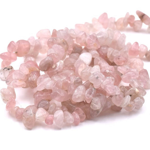 Perle chips Quartz rose parme 5-8mm - Trou: 0.8mm (1 Fil-79cm)