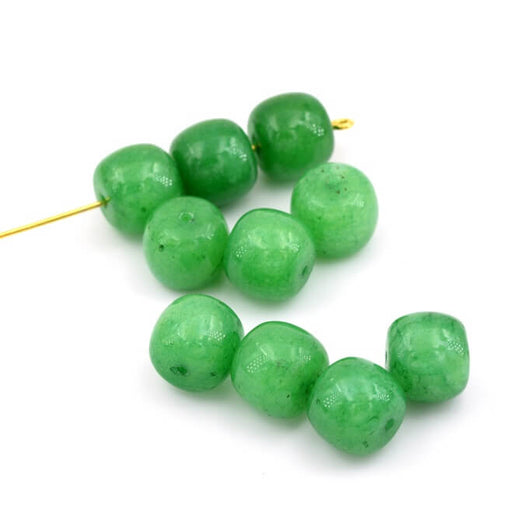 Achat Perles large rondelle jade Malais 10x9mm-Trou :1.2mm (10)