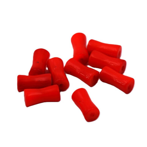 Bambuskorallen perlen Zylinder 8x4mm - Loch: 0,5mm (10)