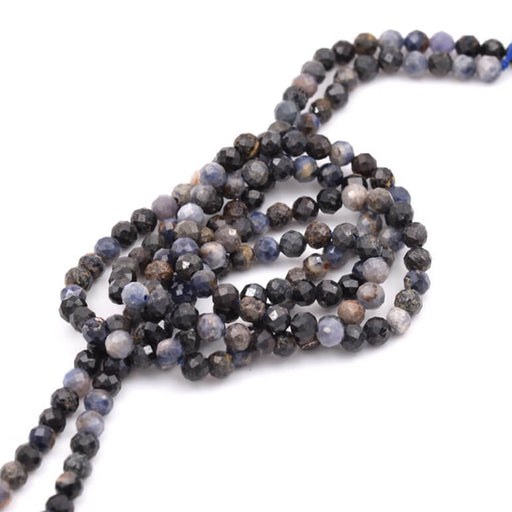 Achat Perles rondes obsidienne clair 4mm - Trou: 0.7mm (1 fil-37cm)