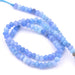 Perle rondelle facettes en jade teinté bleu ciel 4x3mm (1 fil-35cm)