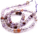 Perle ronde quartz lodolite violet 6mm - Trou 0.5mm (1 Fil-38cm)