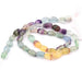Perle ovale nugget plate Fluorite - 9x7mm (1 Fil-34cm)
