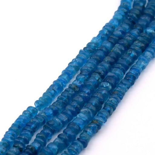 Achat Perles heishi apatite 4-5x2-3mm - Trou: 0.4mm (1 Fil-33cm)