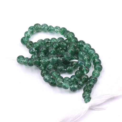 Kaufen Sie Perlen in der Schweiz Dunkelgrüne Aventurin-Rundperle 4–4.5 mm – Loch 0.6 mm (1 Strang – 31 cm)