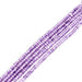 Perle rondelle à facettes en zircon violet parme lila 3x2mm (1 fil-37cm)