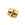 Perlengroßhändler in der Schweiz Röhrchenperle mit grünen und roten Zirkonen – goldenes Messing 8 x 7 mm Loch: 3 mm (1)