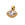 Vente au détail Pendentif acier inoxydable doré 10mm et oeil strass zircon - Trou: 2.5mm (1)