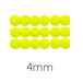 Perle ronde de Bohème fluo Neon Yellow jaune 4mm (50)