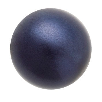 Kaufen Sie Perlen in der Schweiz Runde Perle Preciosa Dunkelblau 10mm - Perleffekt (10)