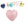 Vente au détail Pendentif coeur à facettes en quartz rose 13mm - Trou: 1mm (1)