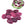 Grossiste en Perle ovale plate jade teinté rouge framboise 18-13mm (10)
