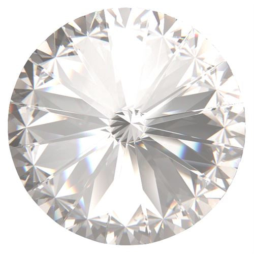 Round Stone Preciosa Rivoli Crystal foiled - 14mm (1)