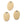 Perlengroßhändler in der Schweiz Ovaler Anhänger aus goldenem Edelstahl 13x9mm (1)