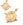 Perlengroßhändler in der Schweiz Edelstahlanhänger vergoldet, 16x14mm, für 8x6mm Cabochon (1)