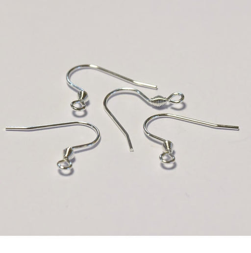 Boucles d'Oreilles Crochets Acier Inoxydable Argent 16mm (4)