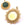 Vente au détail Pendentif Rond Soleil Acier Inoxydable doré Or 20mm Pour Cabochon 10mm (1)