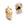 Perlen Einzelhandel Totenkopf Anhänger Edelstahl Gold 11x7mm Loch: 1,2mm (1)