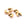Perlengroßhändler in der Schweiz Quetschperlenabdeckungen Gold Edelstahl 5.5x5mm (5)