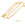 Grossiste en Collier Chaine Trombone Strié Acier doré OR 47cm - 12x4x1mm avec Fermoir T (1)