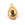 Perlen Einzelhandel Tropfen-Anhänger Stahl Gold und Tigerauge Cabochon 19x14mm (1)