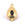 Perlen Einzelhandel Tropfen-Anhänger Stahl Gold und schwarzer Stein Cabochon 19x14mm (1)
