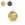Perlen Einzelhandel Anhänger Gehämmerte Sonne Edelstahl Golden 18x15mm (1)
