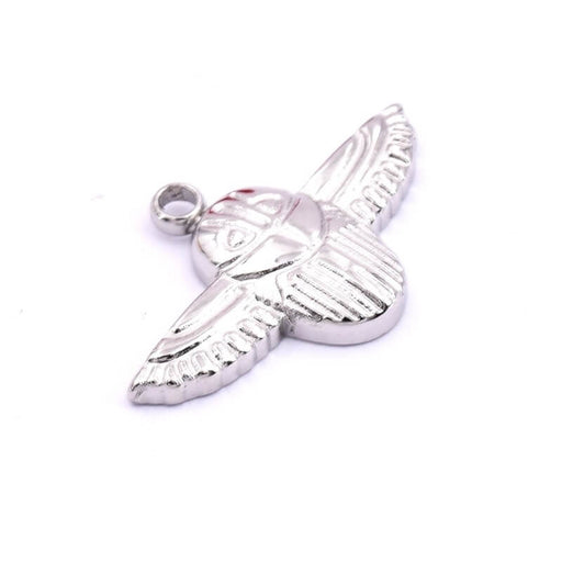 Kaufen Sie Perlen in der Schweiz Anhänger Charm fliegender Käfer Edelstahl 20x10mm (1)