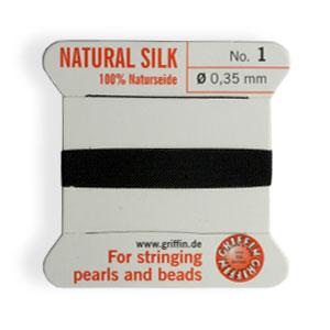 Fil de soie naturelle noir 0.35mm (1)