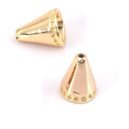 Perlenkappen Kegel goldene Qualität 7x6mm (2)