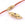 Perlen Einzelhandel Sechskant-Zylinderverbinder in 18 Karat vergoldet, 32 x 9 mm rotes Herz Zirkon (1)