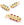 Perlengroßhändler in der Schweiz Sechseckiger Zylinder Anhänger 18K vergoldet, 19x7mm, rote Zirkone (1)