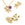 Vente au détail Pendentif Ours Nounours Doré Qualité Yeux Zircon Noir 16x10mm (1)