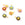 Perlen Einzelhandel Gänseblümchen-Blumen Anhänger Mix Emaille Goldenes Messing 7 mm (7)