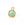 Vente au détail Pendentif Rond Facettes Calcédoine Serti Laiton Doré Or Fin 12mm (1)