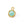 Perlen Einzelhandel Runder Anhänger Facettierter Chalcedon Dünne Goldschicht 12mm (1)