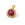 Perlengroßhändler in der Schweiz Tropfenanhänger Facettierter Rubin Dünne Goldschicht - 12mm (1)